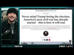 CIVIL WAR ALREADY STARTED Says Corporate Press, Survival Camp Calls In Members Over 2024 Election