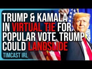 Trump &amp; Kamala In VIRTUAL TIE For Popular Vote, Trump Could LANDSLIDE 2024