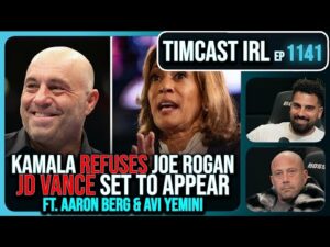 Kamala REFUSES Joe Rogan Podcast Terms, JD Vance AGREES w/Aaron Berg &amp; Avi Yemini | Timcast IRL