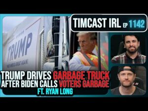 Trump DRIVES GARBAGE Truck ROASTING Biden For Calling Voters GARBAGE w/Ryan Long | Timcast IRL