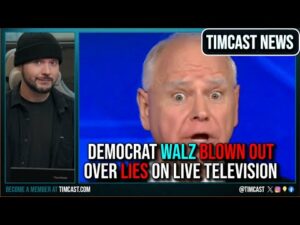 Tim Walz BLOW OUT Over LIES On LIVE TV, Real Time Fact Check Has Democrat STUMBLING