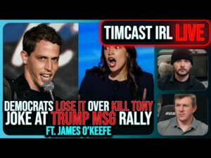 Democrats FURIOUS Over Kill Tony Puerto Rico Joke At Trump MSG Rally w/James O'Keefe | Timcast IRL