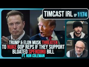 Elon &amp; Trump Threaten To NUKE GOP Reps Who Support CORRUPT Spending Bill w/Ron Coleman | Timcast IRL