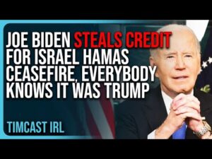 Joe Biden STEALS CREDIT For Israel Hamas Ceasefire, Everybody Knows IT WAS TRUMP