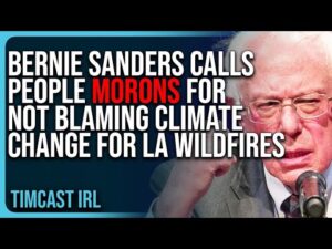 Bernie Sanders Calls People MORONS For Not Blaming Climate Change For LA Wildfire Disaster