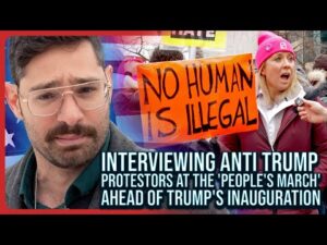 Interviewing Anti Trump Protestors At The 'People's March' Ahead of Trump's Inauguration