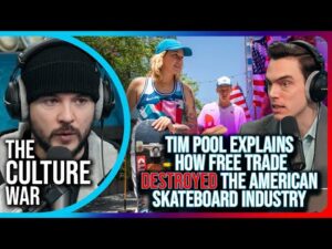 Tim Pool Explains How Free Trade DESTROYED The American Skateboard Industry, Debates Brad Polumbo