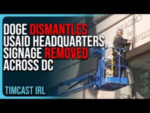 DOGE DISMANTLES USAID Headquarters, Signage REMOVED Across DC