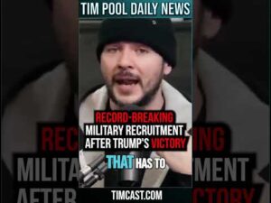 Record Breaking Military Recruitment After Trump's Victory #shorts