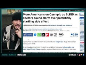 People On Ozempic GO BLIND Claims SHOCKING Report, Doctors WORRIED About INSANE Possible Side Effect