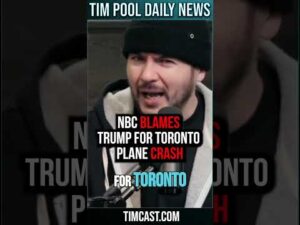 NBC BLAMES Trump For Toronto Plane Crash #shorts