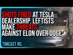 SHOTS FIRED At Tesla Dealership, Leftists MAKE THREATS Against Elon Musk Over DOGE