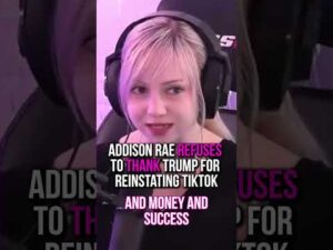 Addison Rae REFUSES To Thank Trump For Reinstating TikTok #shorts