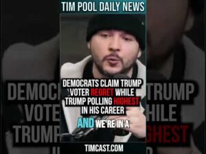 Democrats Claim Trump Voter REGRET While Trump Polling HIGHEST IN HIS CAREER #shorts