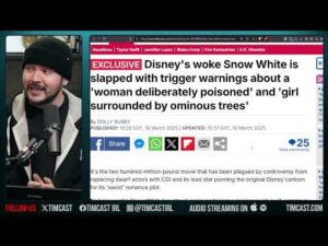 Woke Snow White WILL BOMB, INSAINE Trigger Warnings Added As Rachel Zegler SABOTAGES Disney Legacy