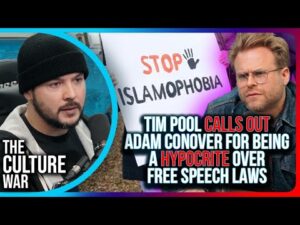 Tim Pool CALLS OUT Adam Conover For Being A HYPOCRITE Over Free Speech Laws