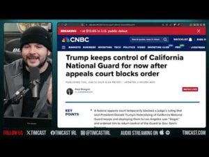 CIVIL WAR! Judge Orders CA National Guard To DISREGARD Trump's Command, Trump WINS Appeal