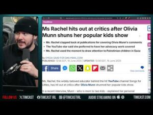 Ms. Rachel PISSED After Celebrity Says She REFUSES To Let Her Kids Watch Her PYSHCO Kids Content