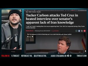 Tucker Carlson ROASTS Ted Cruz Over IRAN WAR, Cruz Says US INVOLVED In Strikes On Iran