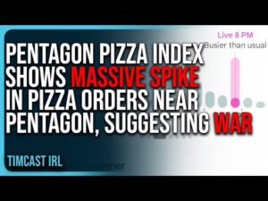 Pentagon Pizza Index Shows MASSIVE SPIKE In Pizza Orders Near Pentagon, Suggesting WAR