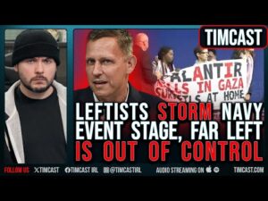 Pro Palestine Leftists STORM Navy Event, Protest Palantir &amp; AI, Trump Big Beautiful Bill PROTECTS AI