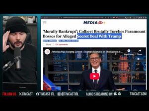 Colbert GOES INSANE Claiming Trump Cut SECRET DEAL To Get Him Fired, His Brain Is COOKED | Tim Pool