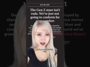 Gen Z DEFENDS The Gen Z Stare #shorts