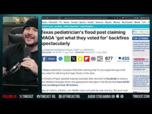 Texas Liberal FIRED For Wishing DEATH On MAGA CHILDREN In Flood, This Is NOT Cancel Culture