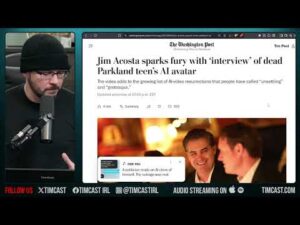 Jim Acosta SLAMMED For Interview With THE DEAD, PUPPETEERING CORPSE Of Parkland Victim | Tim Pool