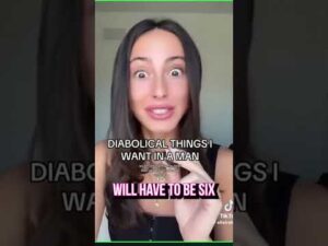 Delusional TikToker Lists Off Her Requirements For Men #shorts