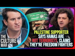 Palestine Supporter Says Hamas Are Not Terrorists, Claims They're Freedom Fighters