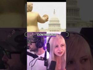 Golden Trump Statue Mysteriously Appears at The Capitol #shorts