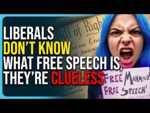 Liberals Don’t Understand What Free Speech Is, They’re Clueless