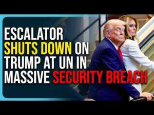 Escalator Shuts Down On Trump At UN In Massive Security Breach