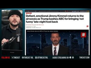 Jimmy Kimmel Doubles Down On Charlie Kirk Assassination, Blames Trump For Not taking Joke | Tim Pool