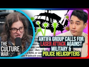 Antifa Group Calls For Laser Attack Against Police Helicopters To Make Them Crash, They Are Insane