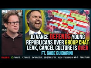 JD Vance DEFENDS Young Republicans Over Group Chat Leak, Cancel Culture Is OVER ft. Gabe Guidarini