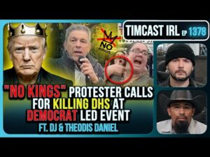 NO KINGS Protester Yells KILL DHS, Liberal Tries KILLING Trump Supporter At His Home | Timcast IRL
