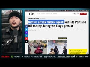 RIOTS! Antifa Attacks Cops, NO KINGS Man Calls For KILLING Of DHS Officers In SHOCK Video | Tim Pool