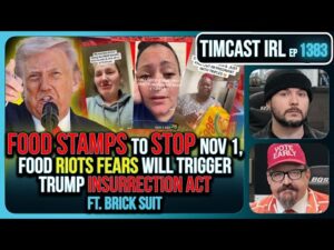 FOOD STAMPS OVER, Ending Nov 1, Food RIOTS May Spark Trump INSURRECTION ACT | Timcast IRL