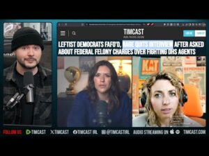 Democrat PANICS, Rage Quits After Being Asked About FELONY For Attacking ICE, She COOKED | Tim Pool