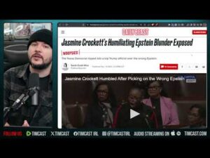 Jasmine Crocket HUMILIATED By CNN To HER FACE Over Epstein LIE | Tim Pool