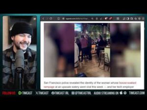 Drunk Lady GETS ROCKED By Dude, DONT PUT YOUR HANDS ON PEOPLE | Tim Pool