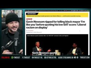 Gavin Newsom Calls Black People Dumb &amp; Illiterate, Audience Cheers | Tim Pool