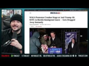 MAGA Dude STORMS Democrat Anti Trump State Of The Union | Tim Pool